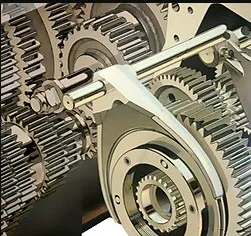 Ilustración del selector de marcha en acción para mostrar cómo funciona una transmisión manual