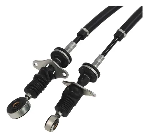 Vista detallada de la punta de un cable de transmisión manual, representando uno de los tipos de cables automotrices más comunes.